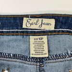 Earl Jean Women's Raw Hem Cutoff Low Waisted Denim Jean Skirt 10 Petite Y2K Photo 3