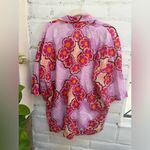 Free People Kinga Csilla Anuenue Lae Boyfriend Pink Rose Floral Shirt Photo 6