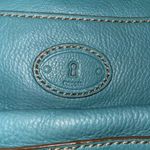 Fossil Small Hobo Blue Leather Shoulder Purse Photo 2