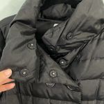Loft Ann Taylor Women's Black Double Breasted Puffer Jacket Size S Photo 4