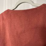 J.Crew Point Sur Boxy Pointelle Cable Knit Pullover Sweater Drop Shoulder Mauve Photo 9