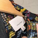 Cinq a sept dress Floral Patterned Long Sleeve smocked mock neck size 2 lined Black Photo 6