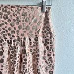 Electric yoga  | Rose Gold Peach Animal Print High Waisted Leggings | Size Small Photo 1