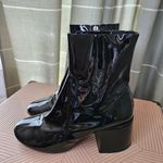 Jeffrey Campbell Ankle Boots Black Patent Leather Booties Heeled Neutral Casual Photo 2
