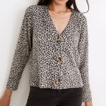 Madewell Vintage Ditsy Cameron Ribbed Cardigan Sweater in Coziest Yarn size XS Photo 0