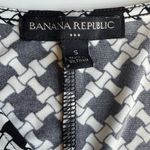 Banana Republic Factory Black and White Print Ruched Wrap Dress Size S Photo 9