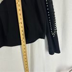 Venus Pullover Hoodie Pearl Sleeve Sweatshirt Womens Medium Black Photo 3