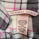 Victoria's Secret Pajama Set Womens Medium Flannel Plaid Sleepwear Loungewear Photo 2