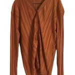 Missguided Two Pieces Co Ord Rib Wrap Collared Knit Top & Pant Size 4 100% Polyester Photo 3