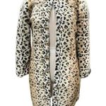 ZARA Leopard Print Faux Fur Jacket Size S Photo 0