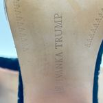 Ivanka Trump Black Suede Western Stitch Block Heel Ankle Boots Zip Size 9 Photo 6