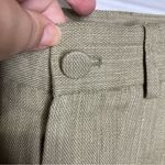 ZARA cotton linen blend shorts green women’s size 29 new without tags modern Photo 2