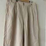 Madewell  Harlow Wide leg pants in khaki size 10 Photo 3