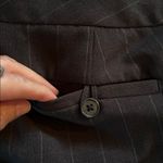 Banana Republic  Martin fit vtg Y2K dark gray pin striped wide trousers pants 10​ Photo 14