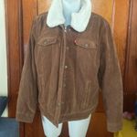 Levi's Women's Classic Sherpa Lined Trucker Jacket Cognac Photo 4