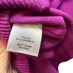 Nordstrom Collection Purple Silk Cashmere Blend Sweater Size S Photo 6
