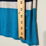 Moral Fiber  junior size large pullover dress tan blue striped 3/4 sleeves nwt Photo 3