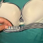 Aerie  Navy and White Striped Push Up Bikini Top Photo 1