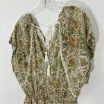 Cleobella Printed Mini Dress Tassel Tie Elastic Waist Size Small Photo 1