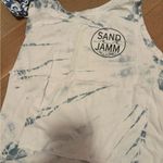 Sand jamn size medium double cropped tanks size medium Blue Photo 2