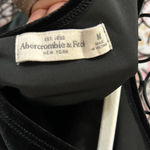 Abercrombie & Fitch  Long Sleeve Black Velour Cropped Top Medium Y2K Classic Photo 2