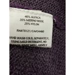 Eileen Fisher  Petite Purple Alpaca Wool Blend Open Front Cardigan Sweater PP Photo 2