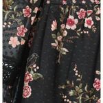 Anthropologie Maeve Steffy Bell Sleeve Floral Blouse in Black Combo sz small Photo 4