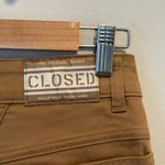 CLOSED Petal Pushers Designer High Waisted Brown Straight Leg Minimalist Jeans Tan Size 26 Photo 9