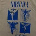 Nirvana In Utero Grunge Band T-shirt Size Medium Photo 1