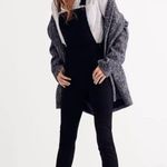 Madewell Denim Skinny Jeans Overalls Black Jumpsuit Pockets Zips Raw-Hem Size XS Photo 5