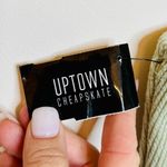 NEW Square Neck Ribbed Mini Dress Khaki Green size Small Photo 8