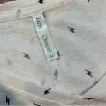 Love Charm  v neck Tshirt white with lightening bolts size medium new with tag. Photo 6
