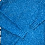 All Chill Bright Blue Knit Turtleneck Sweater Dress Photo 5