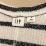 Gap White and Black Striped Open Front Cardigan Small Black White 2 Pockets side Photo 5