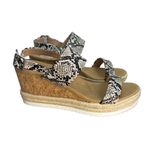 DV Dolce vita snake print espadrille wedges size 10 White Photo 1