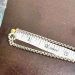 J.Crew  Gold Tone Tassel Lariat Necklace Rhinestone Accents Glam Boho Chic Long Photo 4