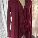 Charlotte Russe Red Cardigan Sweater with Waterfall Design Photo 0