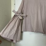 Free People  So Obviously Yours Blush Pink Long Sleeve Tie back Top size medium Photo 3