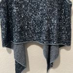 Joie  Sparkly Blue/Grey Sequin Vest, Size S Photo 7