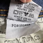 Cowgirl Tuff Co. Gold Dust Embroidered Sequin Trim Boot Cut Jeans Size 32x31 Blue Photo 9