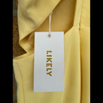 Likely  Arcadia Bodycon Dress size 0 Yellow Photo 4