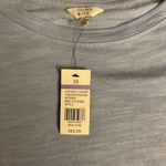 Crown & Ivy NWT  Soft Blue Eyelet Lace Detail Long Sleeved Sweater‎ Size 3X Photo 3