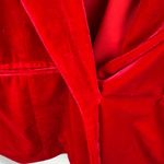 The Odells Kenzie Red Velvet Blazer XL Career Christmas Holiday Party Soft Bold Photo 2