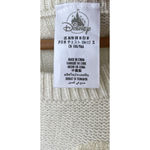 Disney Sweater Women Medium Ivory Cable Knit MINNIE MOUSE Large Logo Classic Photo 4