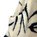 Rory Beca Cream & Black Bird Print Sweater Knit Vest Size Small Photo 4