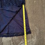 Sam Edelman Navy Lace Sleeveless Midi Dress Square Neck Women's Cocktail Wedding Photo 6