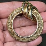 Vintage KRAMER of New York Signed Mesh Gold Photo 4