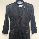 Beguile Byron Lars Anthropologie Mona Knit Dress Long Sleeve Black Size 0 Photo 5