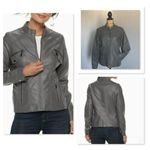 Apt. 9 . Faux Leather Moto Gray Jacket Size XL Photo 1