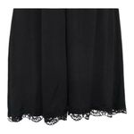 Osvtni Black Floral Lace Chemise Babydoll Size L Lingerie Scalloped Full Slip Size L Photo 8